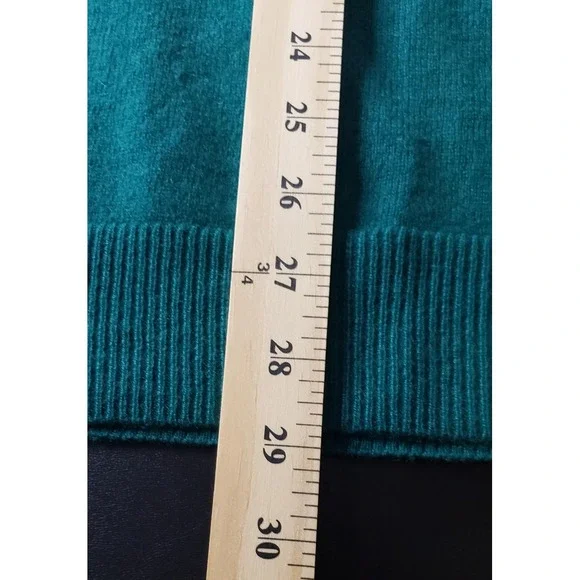 The Commons Sweater Mens XL Peacock Green 100% Cashmere Cozy Holiday Giftable